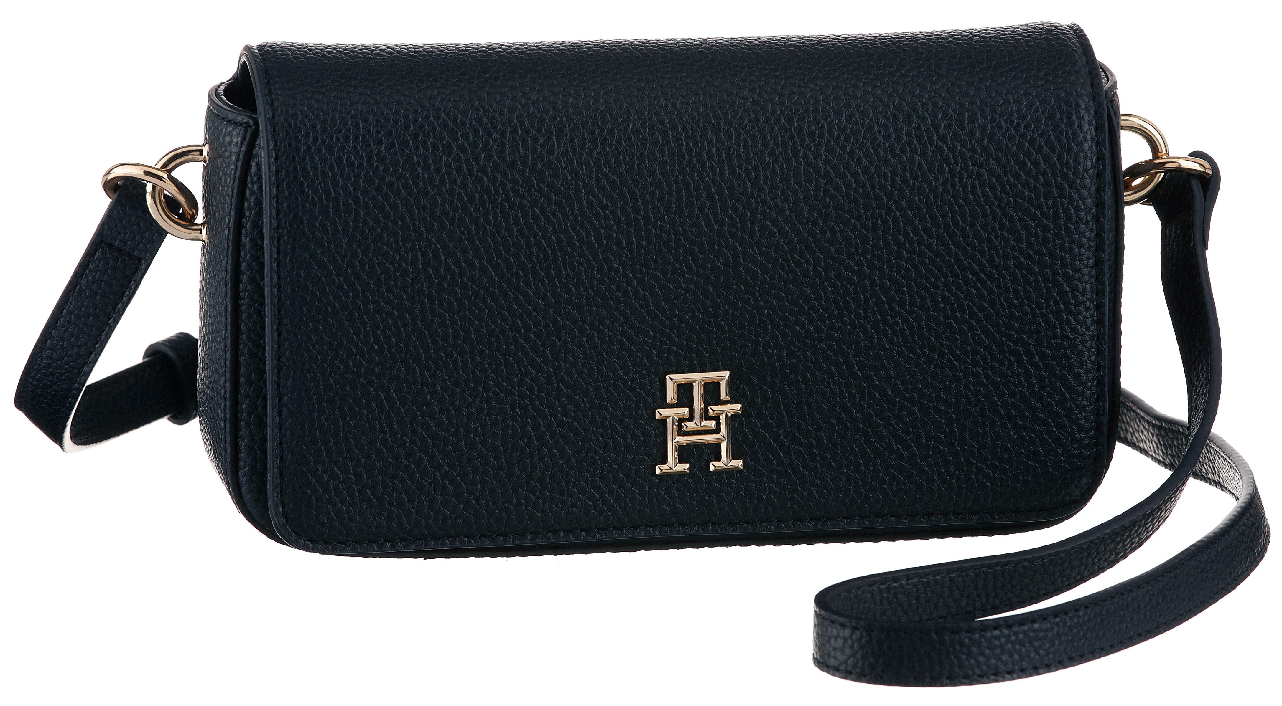 Tommy Hilfiger Umhängetasche TH EMBLEM FLAP CROSSOVER, mit TH-Emblem vorne