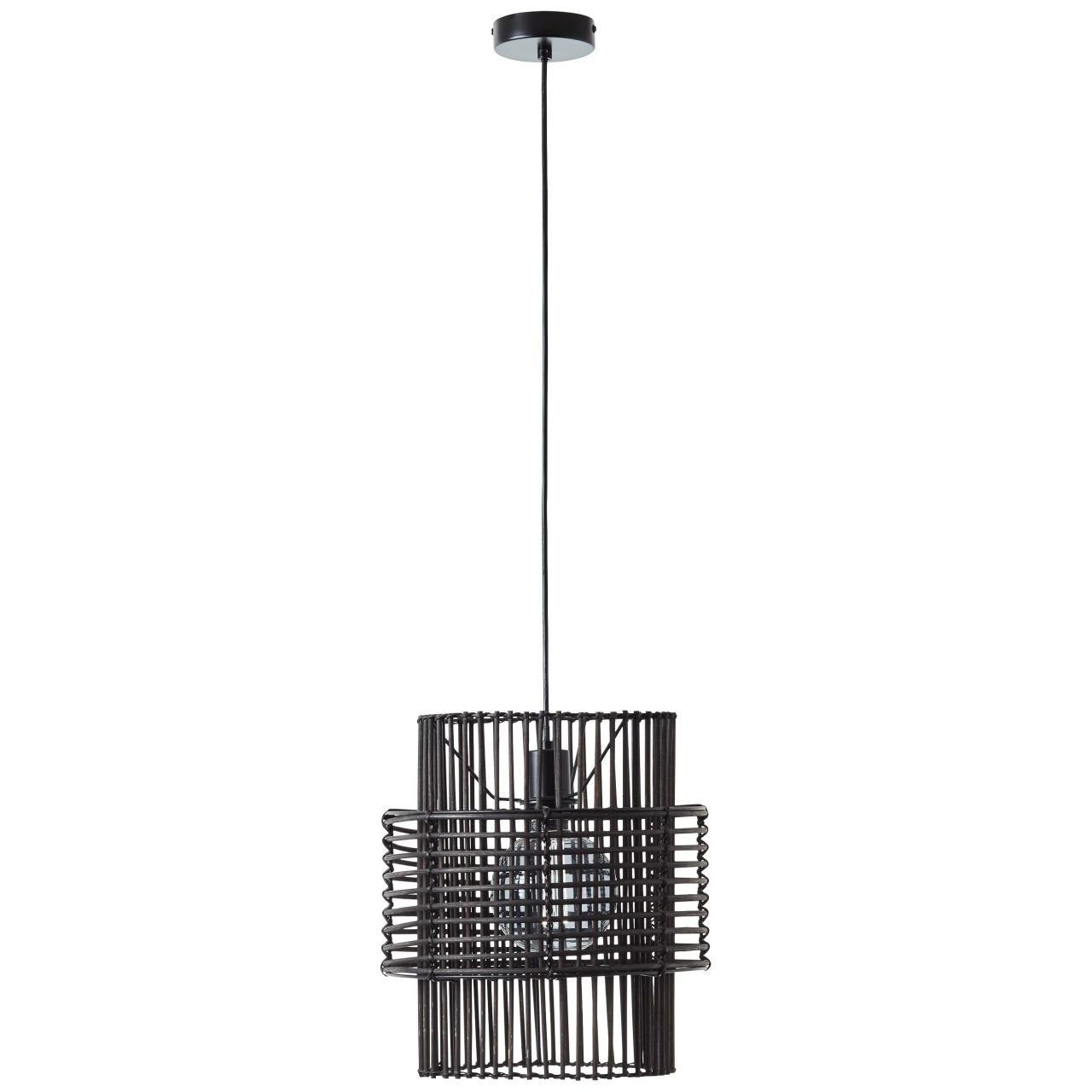 Brilliant Pendelleuchte Chatham, Lampe, Chatham Pendelleuchte 30cm schwarz, 1x A60, E27, 25W, Kabel kür | Pendelleuchten