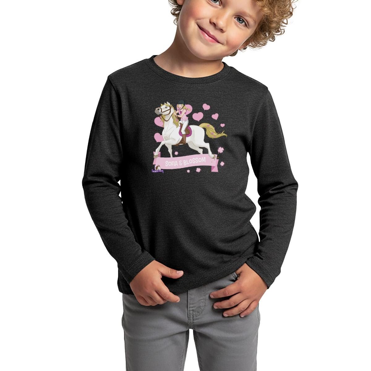 T-Shirt Schleich Horse Club Sofia & Blossom reiten aus Kinder Premium Langarms
