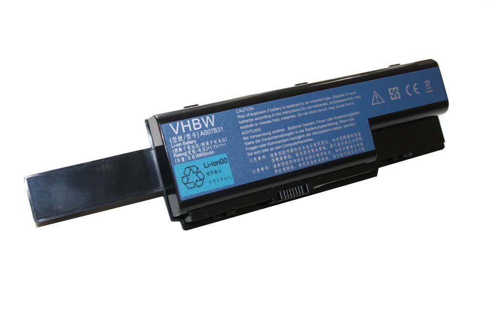 vhbw kompatibel mit Gateway MD7826, MD7826u Laptop-Akku Li-Ion 8800 mAh (11,1 V)