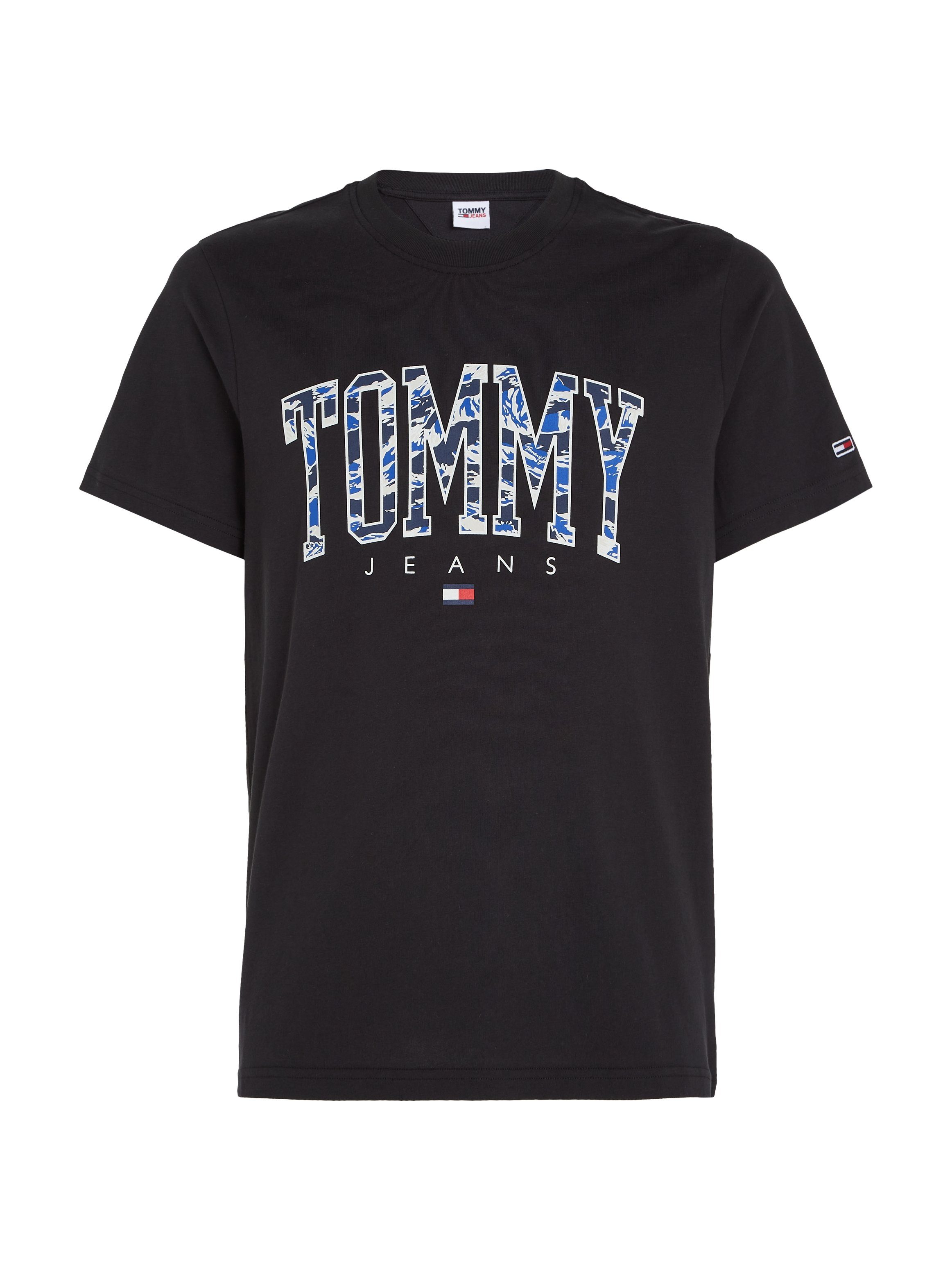 Tommy Jeans T-Shirt TEE Black COLLEGE CAMO REG TJM