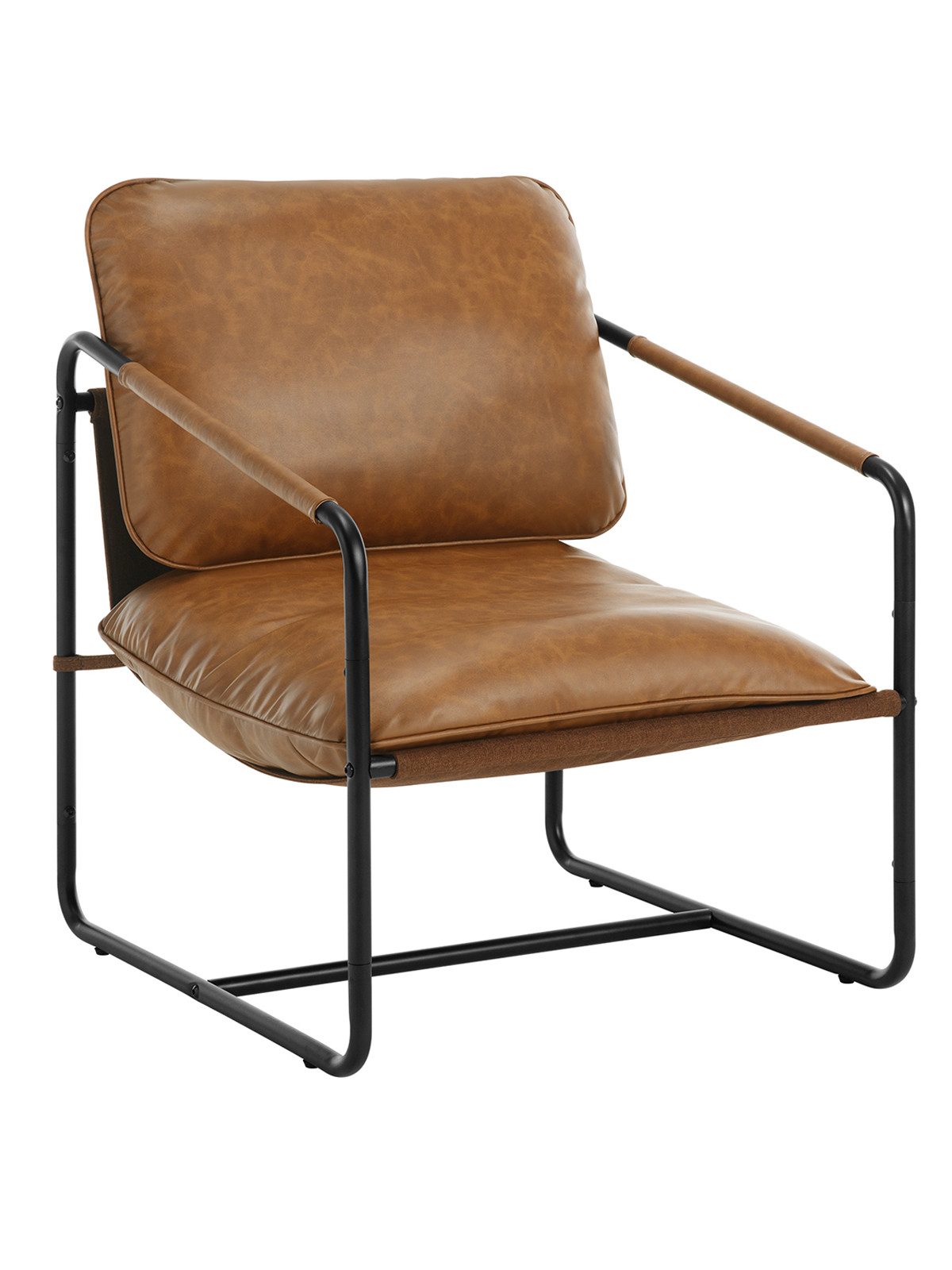 Woltu Loungesessel (1-St), mit Metallrahmen Kunstleder-Bezug, günstig online kaufen