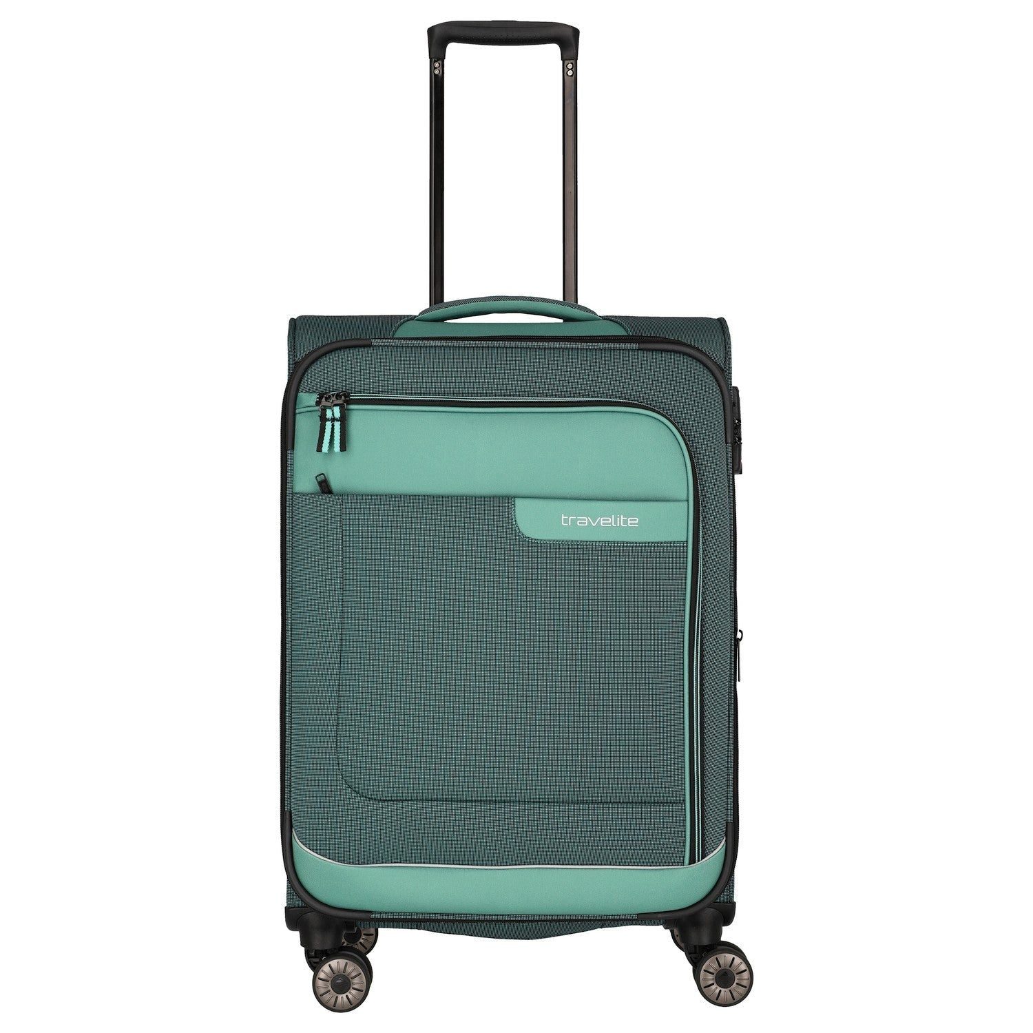 travelite Чемоданы Viia - 4-Rollen-Trolley M 67 cm erw. (Eukalyptus), 4 Rollen Rollen