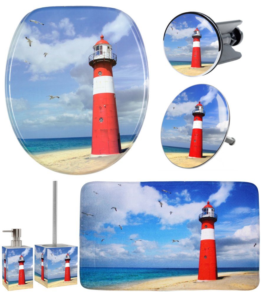 Sanilo Badaccessoire-Set 6-teilig Leuchtturm, WC-Sitz mit günstig online kaufen