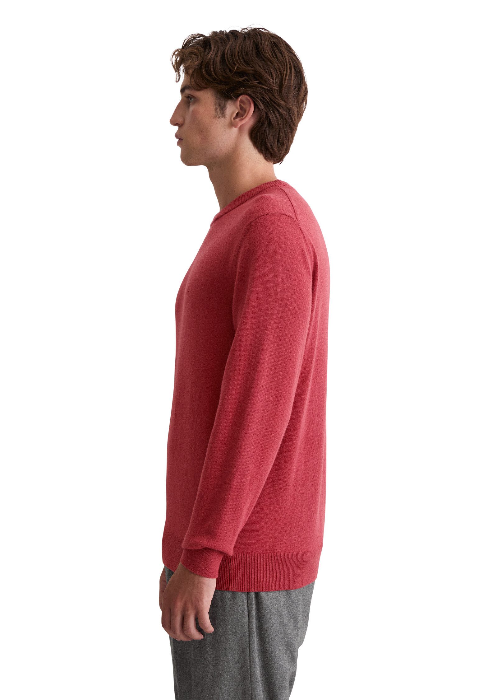 Marc O'Polo Strickpullover aus softem Bio-Bauwoll-Schurwoll-Mix günstig online kaufen