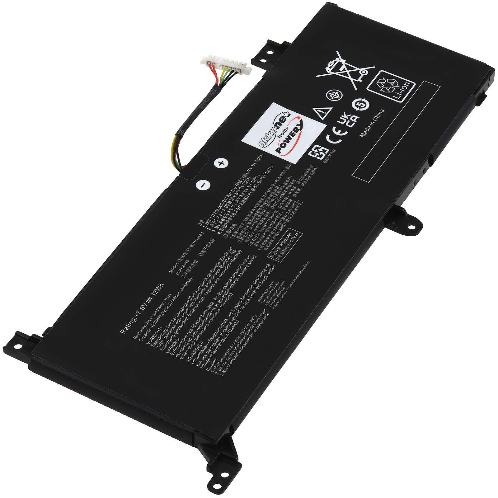 Powery Akku für Asus Typ B21N1818-2 Laptop-Akku 4200 mAh (7.6 V)