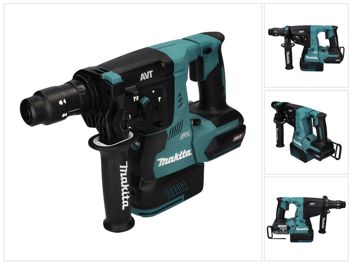 Makita Akku-Kombibohrhammer HR 004 GZ Akku Kombihammer 40 V max. 2,8 J SDS plus XGT Brushless Solo