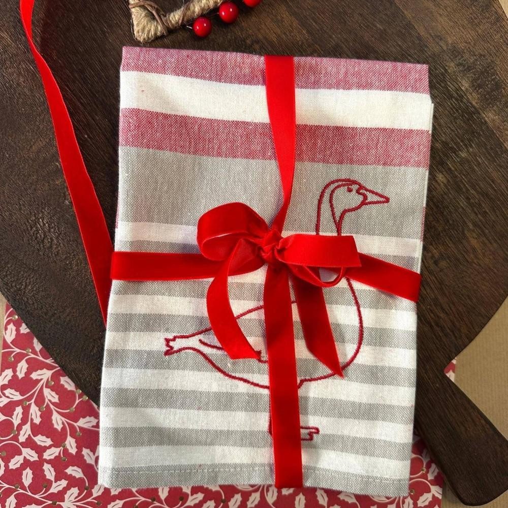 Grubentuch Geschirrtuch von Grubentuch aus der Weihnachtskollektion - Gans, (1-tlg)