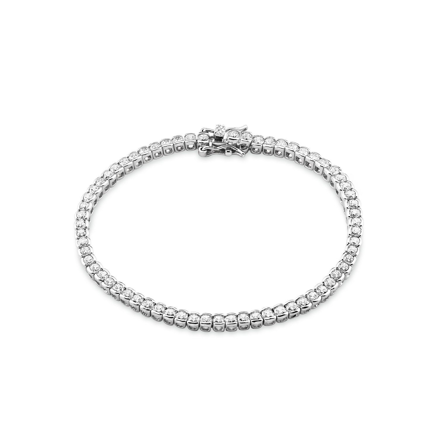 Amor Silberarmband für Damen, 925 Sterling Silber, Zirkonia synth. (Armband, 1-tlg)