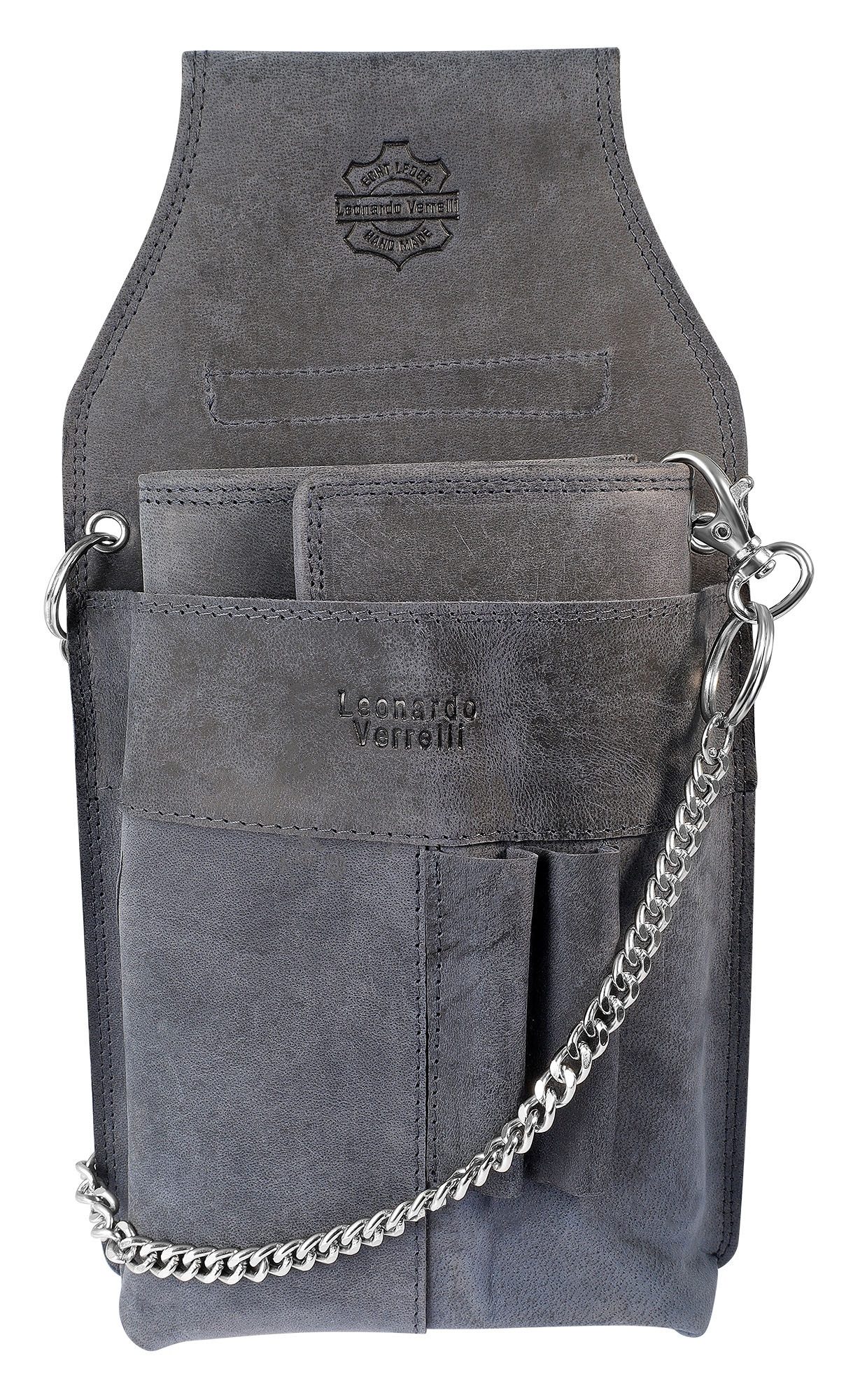 LEONARDO VERRELLI Kellnerbörse LV0054 aus Echtleder, mit Kellnertasche und Gürtelschlaufe (2-tlg., inkl. Kellnertasche)