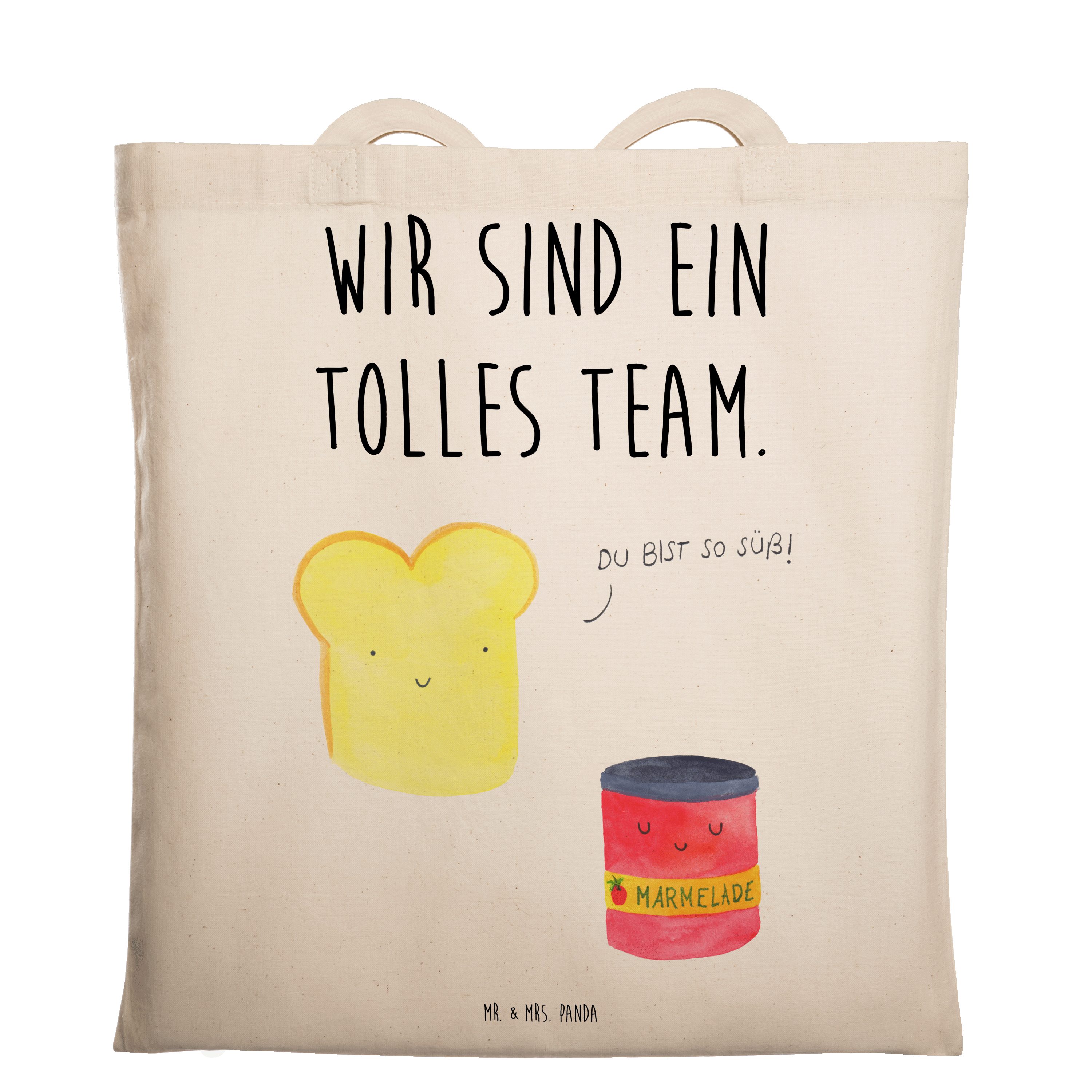 Mr. & Mrs. Panda Tragetasche Toast & Marmelade Transparent Geschenk