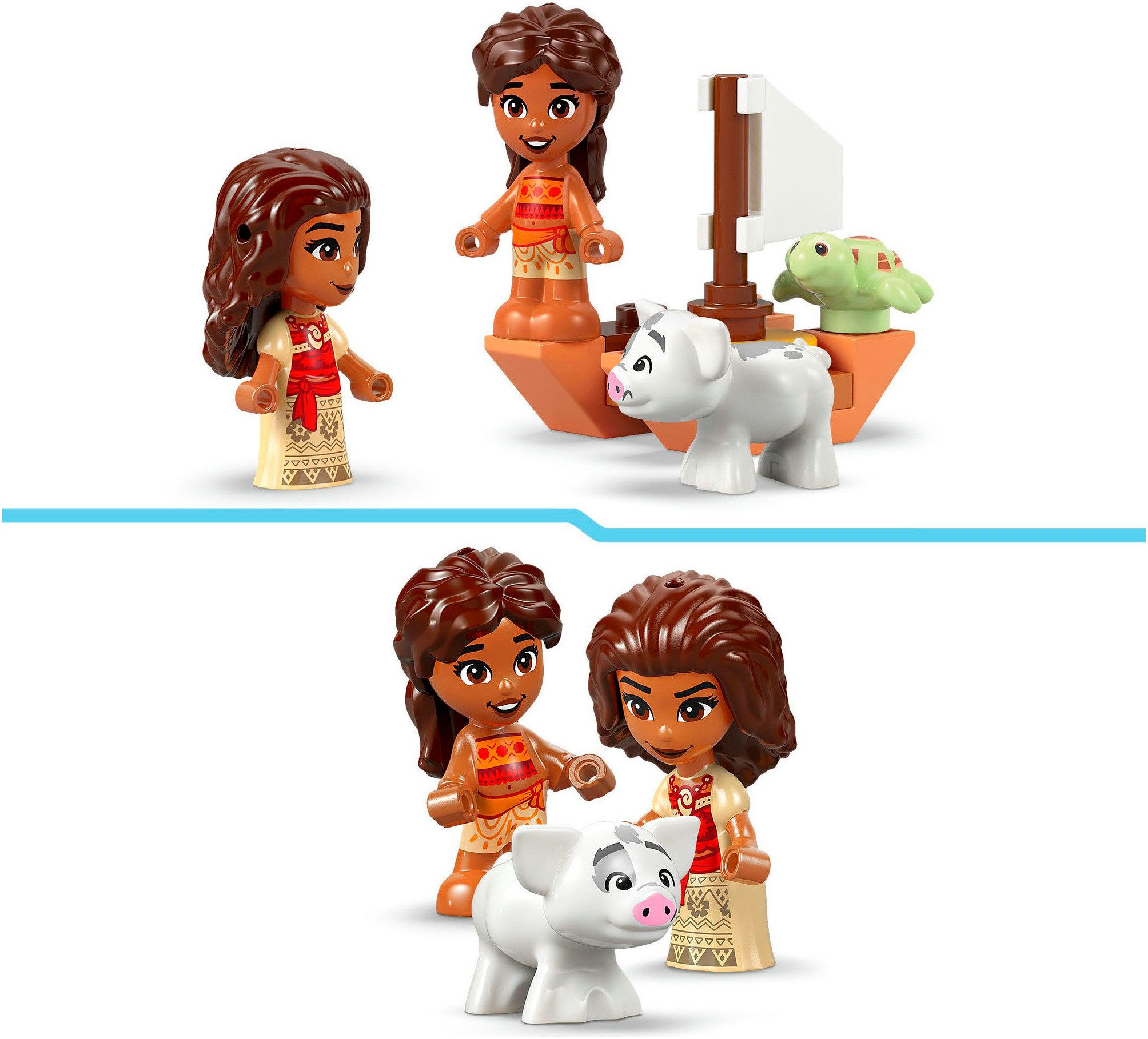 LEGO® Vaianas Inselspaß (43260), LEGO Disney Princess Konstruktionsspielsteine, (175 St), Made in Europe – Bild 5 von 5
