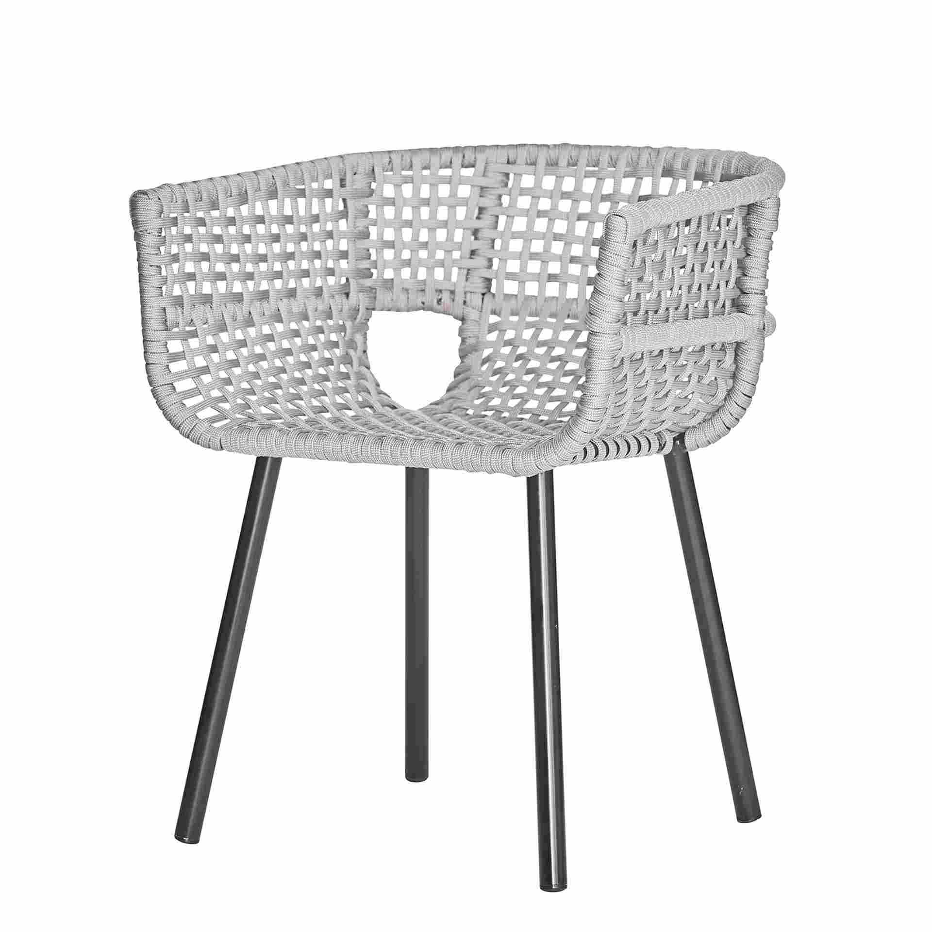 jankurtz Stuhl Suka aus Aluminium, Hellgrau