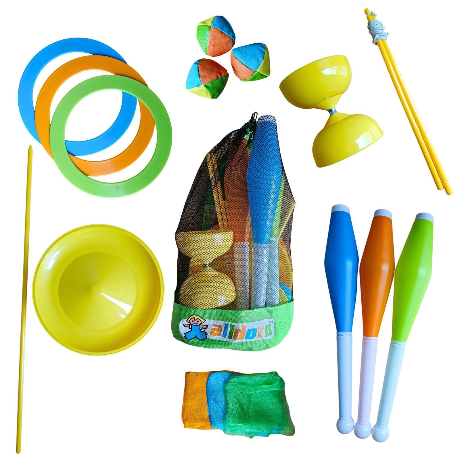 Spiel Jonglierset im Rucksack