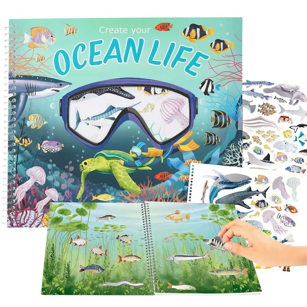 Depesche Sticker Create your Ocean Life mit Holofolien Stickern