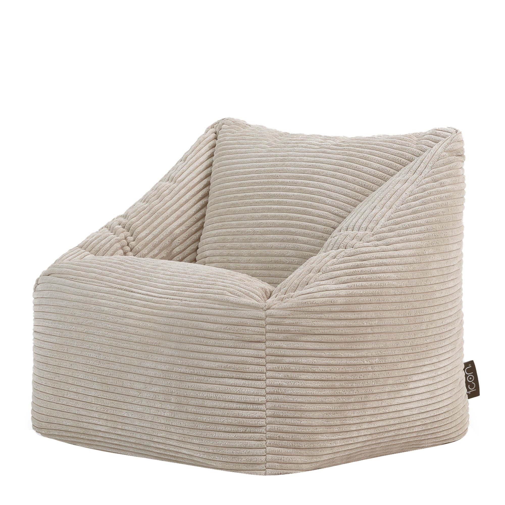 icon Sitzsack Kinder aus Cord Flauschig „Natalia“, 55x44cm, Made in Germany, für Kinderzimmer