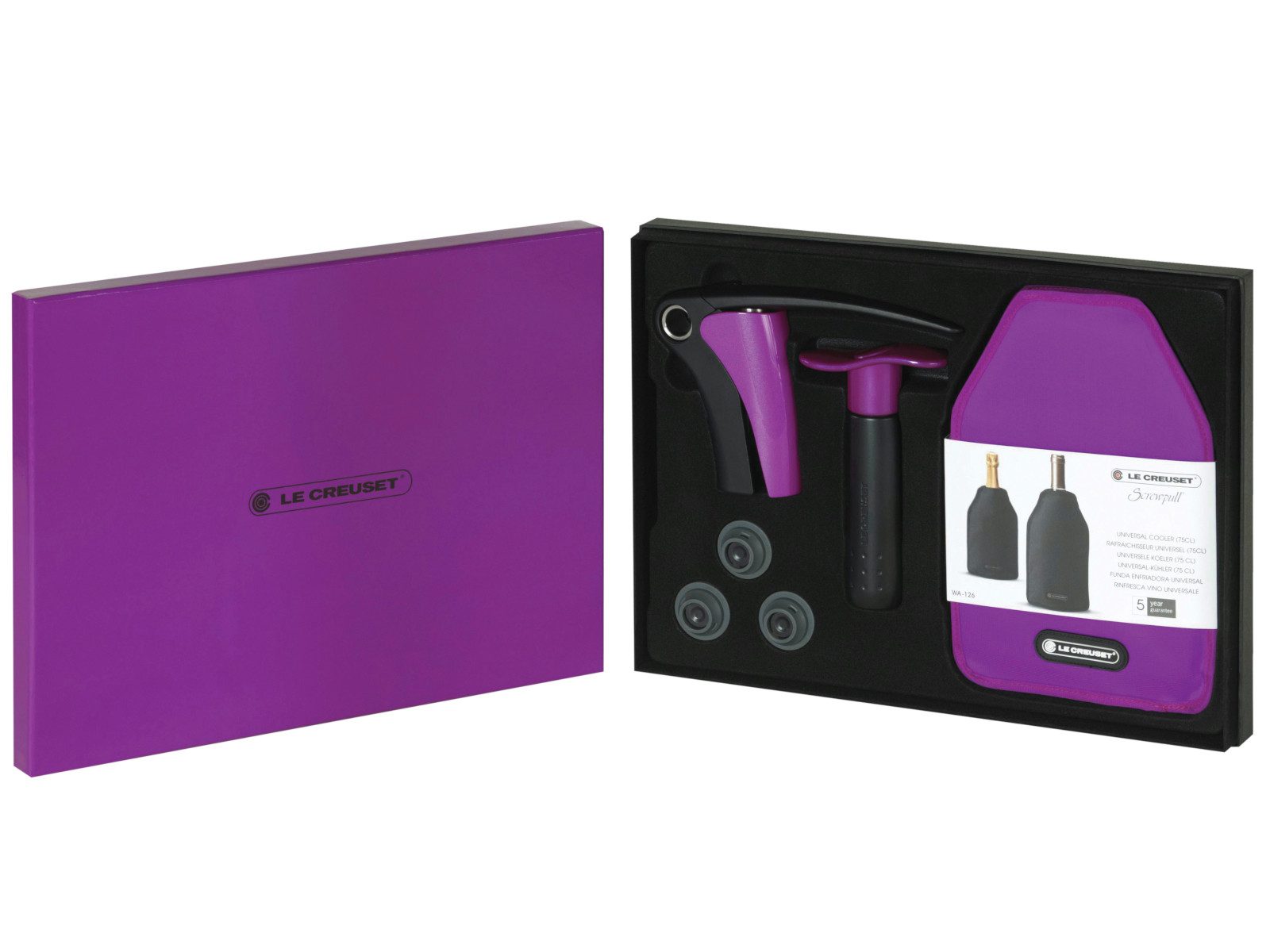 LE CREUSET Weinkühler Geschenkset GS-139 Lila