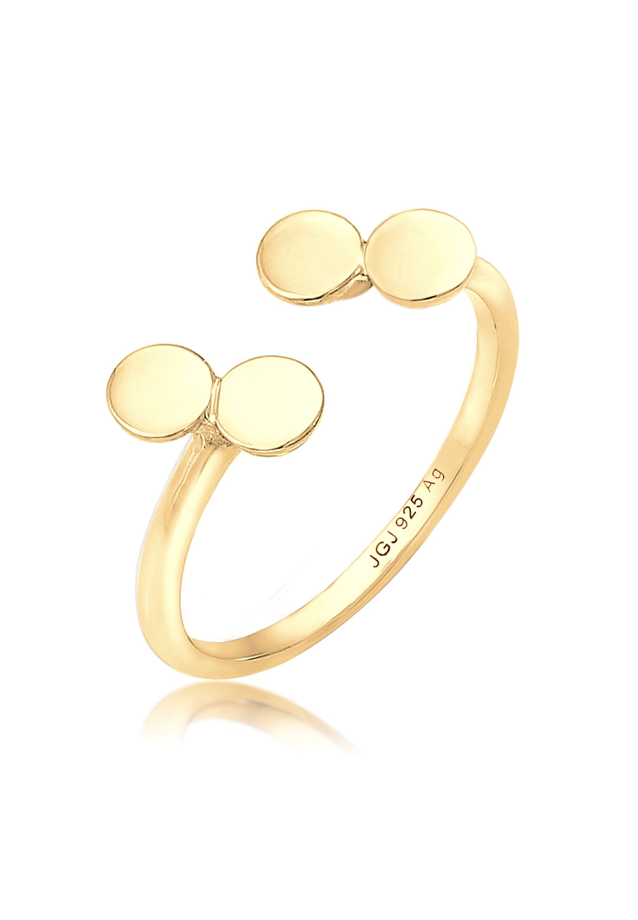 Elli Fingerring Kreis PLättchen Look Offen günstig online kaufen