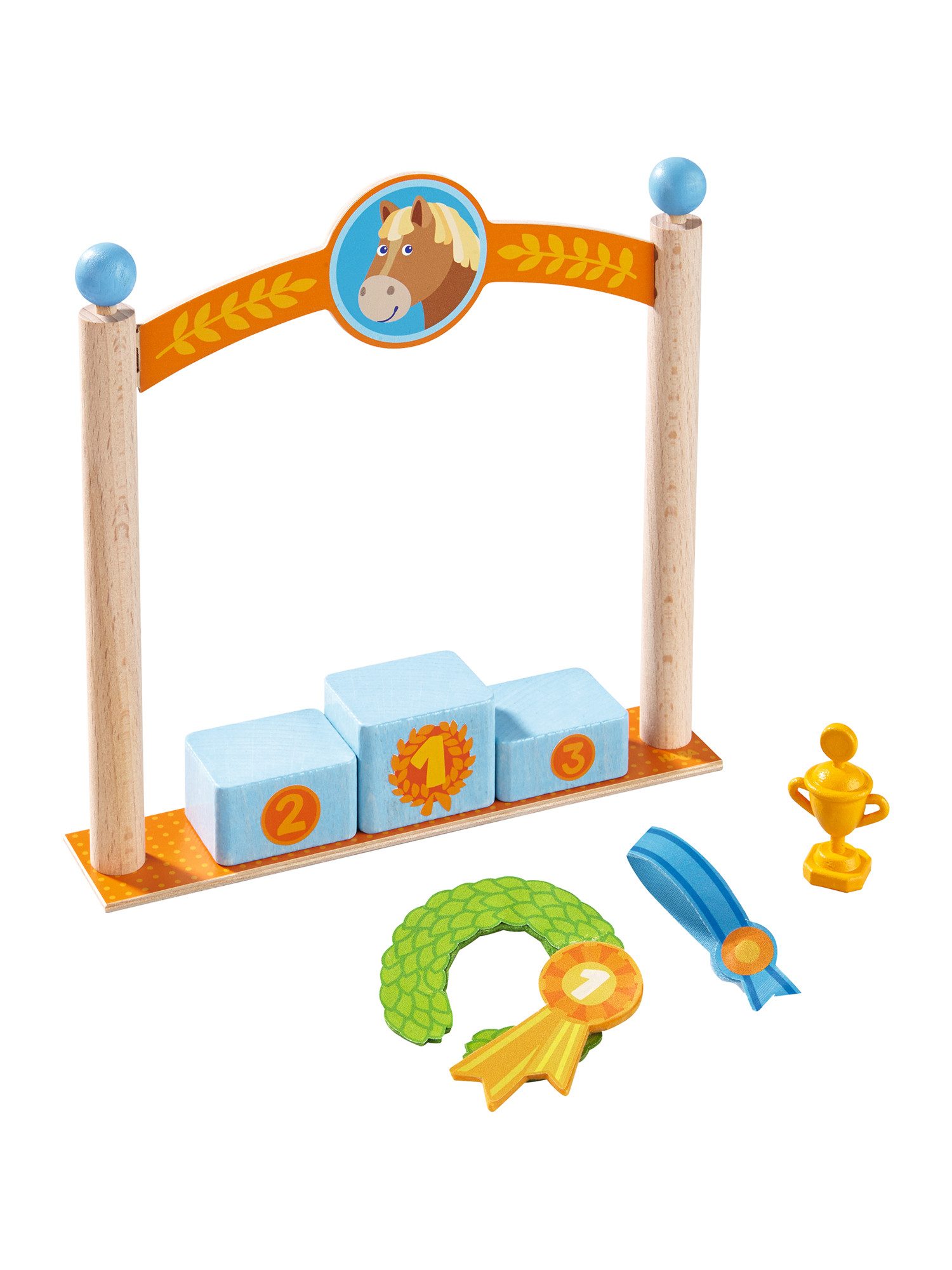 Haba Minipuppe Little Friends, Siegerpodest Puppenhaus günstig online kaufen