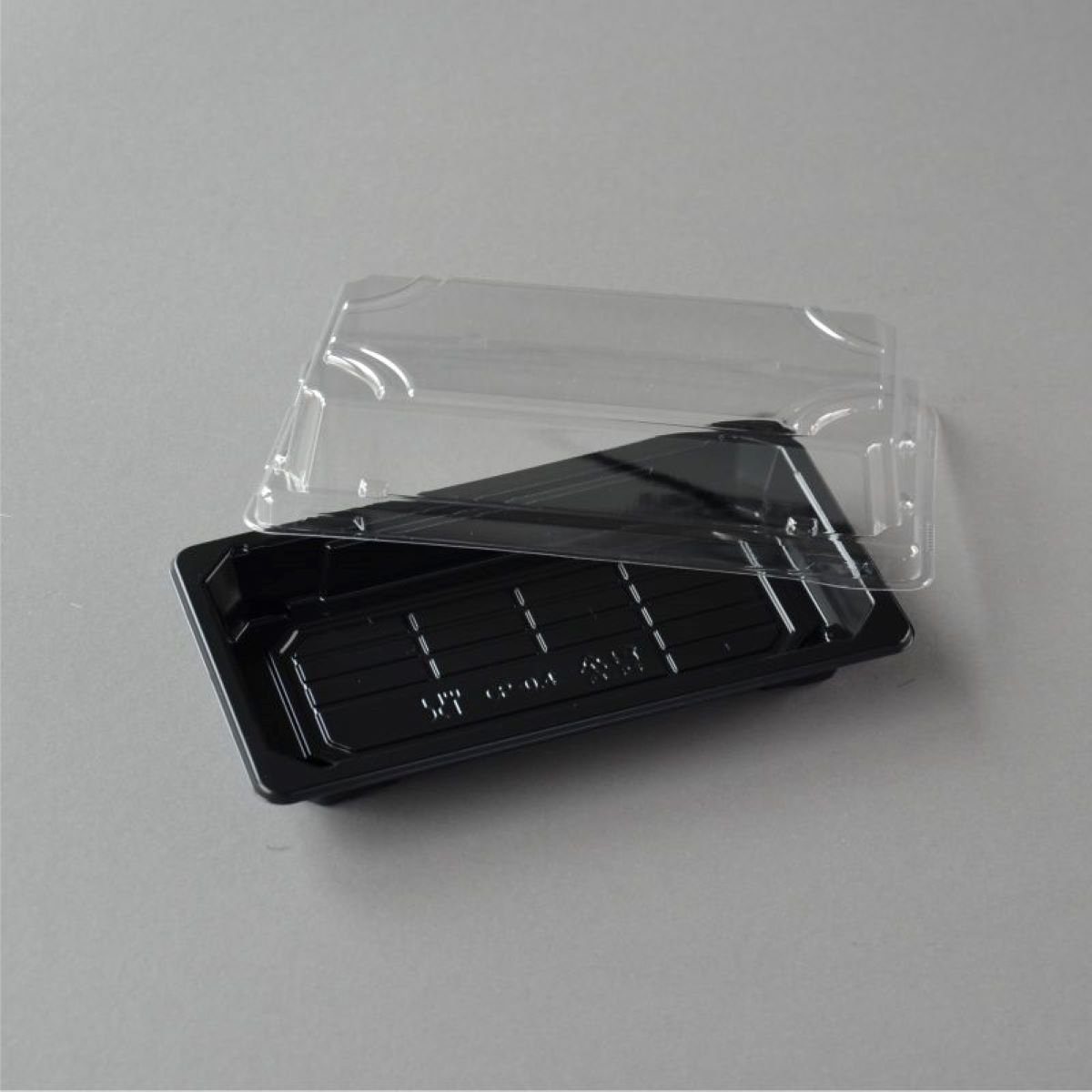 Stück Schalen 400 Tray OP mm), Box Verpackung Sushi Sushi Sushi (168×93×31 Deckel Boden, Einwegschale 0.4 wellenförmigen mit mit
