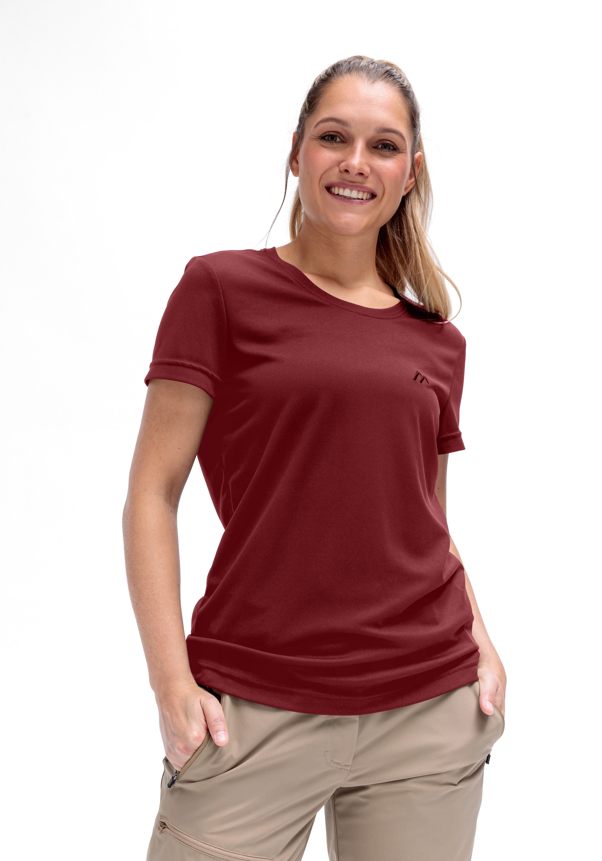 Maier Sports T-Shirt Da-Shirt 1/2 Arm Waltraud H/S für sportliche Aktivitäten geeignet, mit 1/2-Arm
