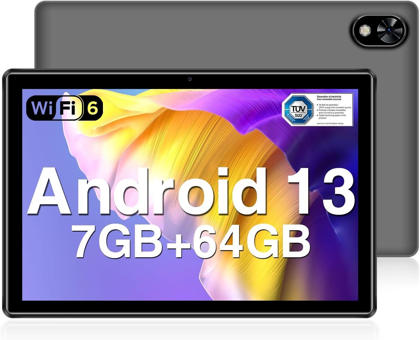 DOOGEE Tablet (10", 64 GB, Android 13, Kindersicherung, WiFi 6, Google GMS,Kinder-Tablet mit Schutzhülle)