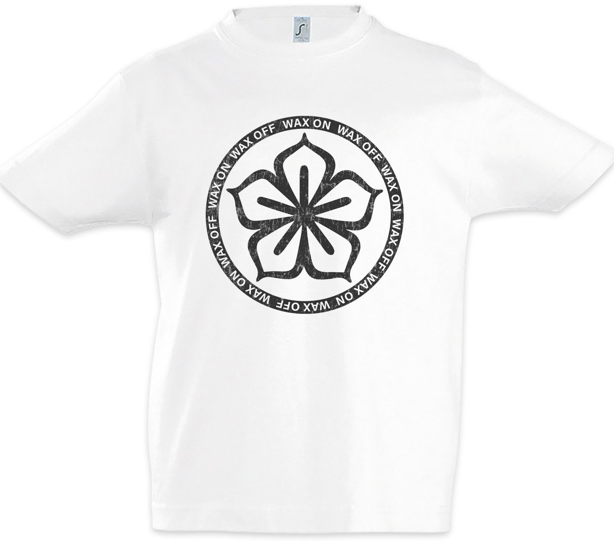Print-Shirt Karate Lotus Logo Kinder T-Shirt The Daniel Mr. Mister Karate Kesuke
