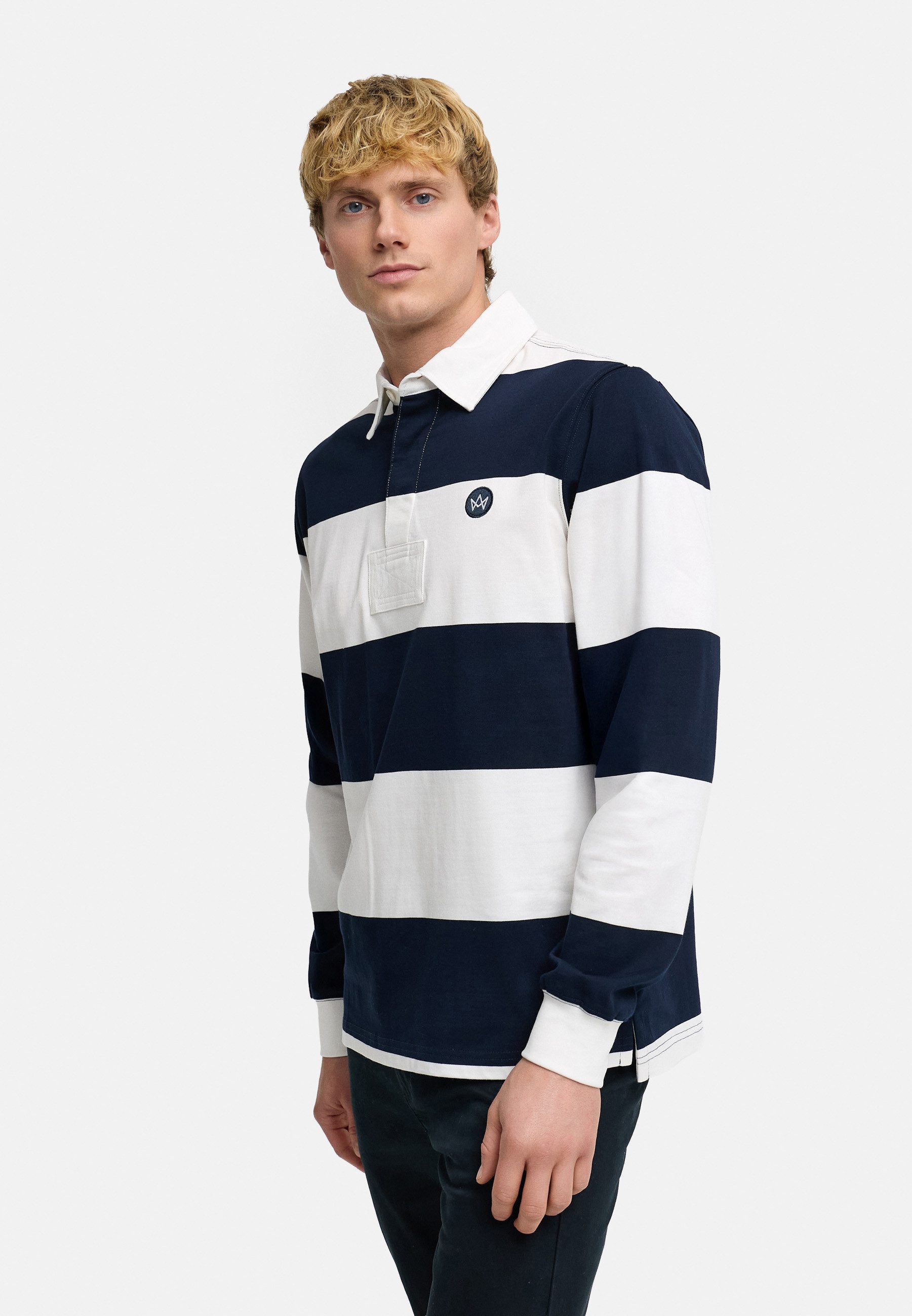 Kronstadt Langarm-Poloshirt KSLark polo sweat – Bild 3 von 5
