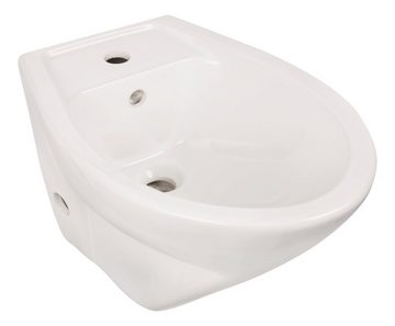 Calmwaters Bidet Universal, Oval, Wandhängend, waagerecht, 06AB3490 Abgang, 1 tlg., spülrandlos