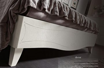 JVmoebel Bett Bett Schlafzimmer Design Betten Holz Betten Italienische Möbel Doppel