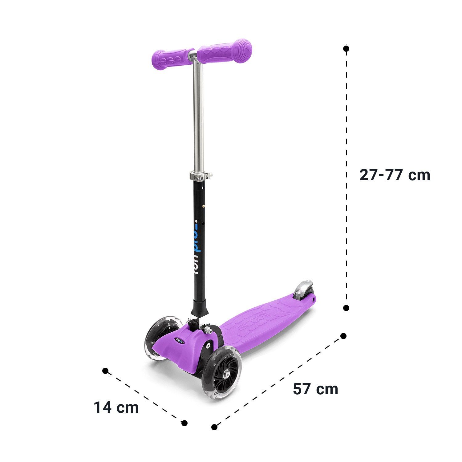 Kinderroller, Kinder Cityroller Scooter Roller Kick ONE Tretroller - pro fun Kinder Stunt klappbar