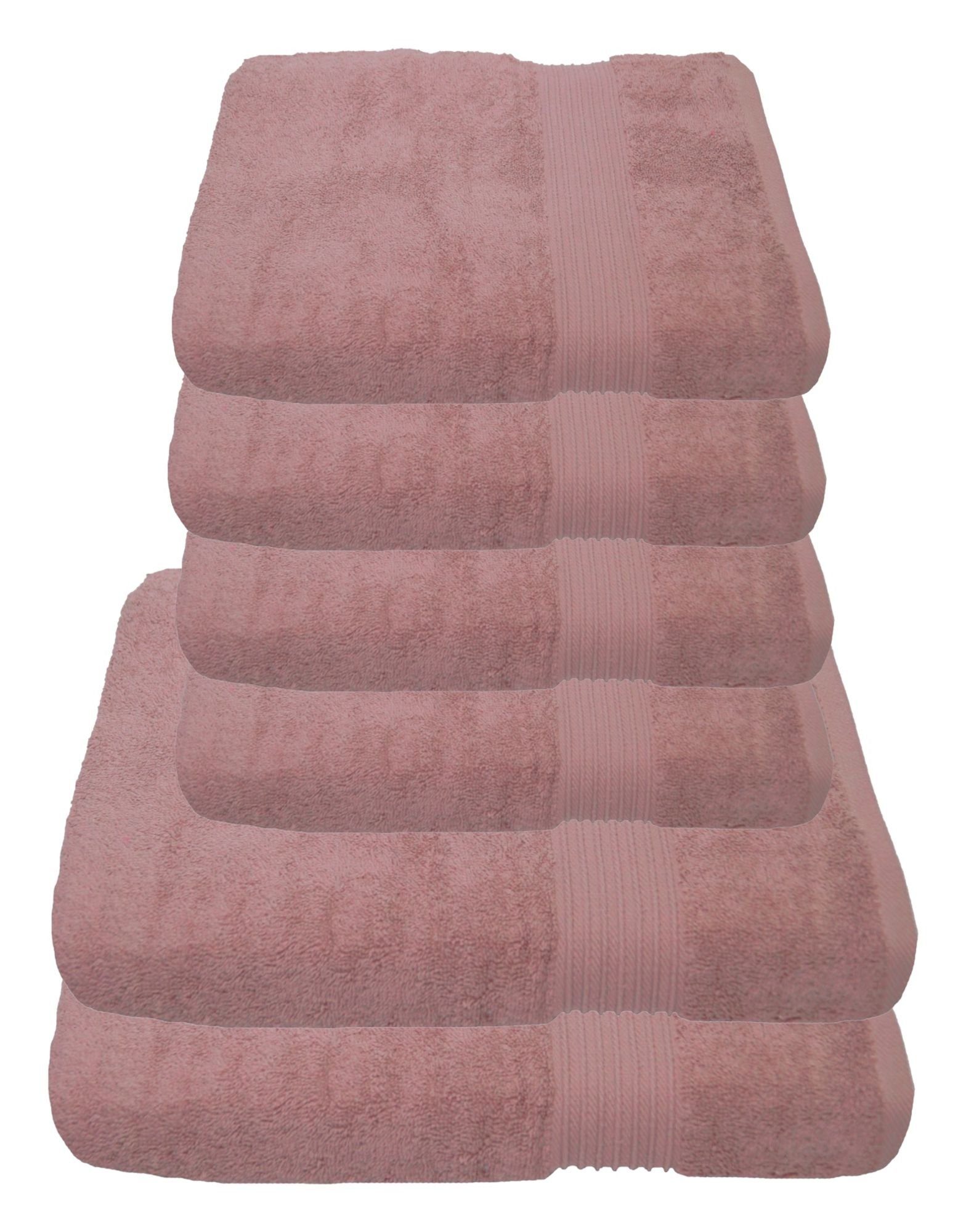 Julie Julsen Handtücher 6-Handtücher-Pastell Rosa, Baumwolle günstig online kaufen