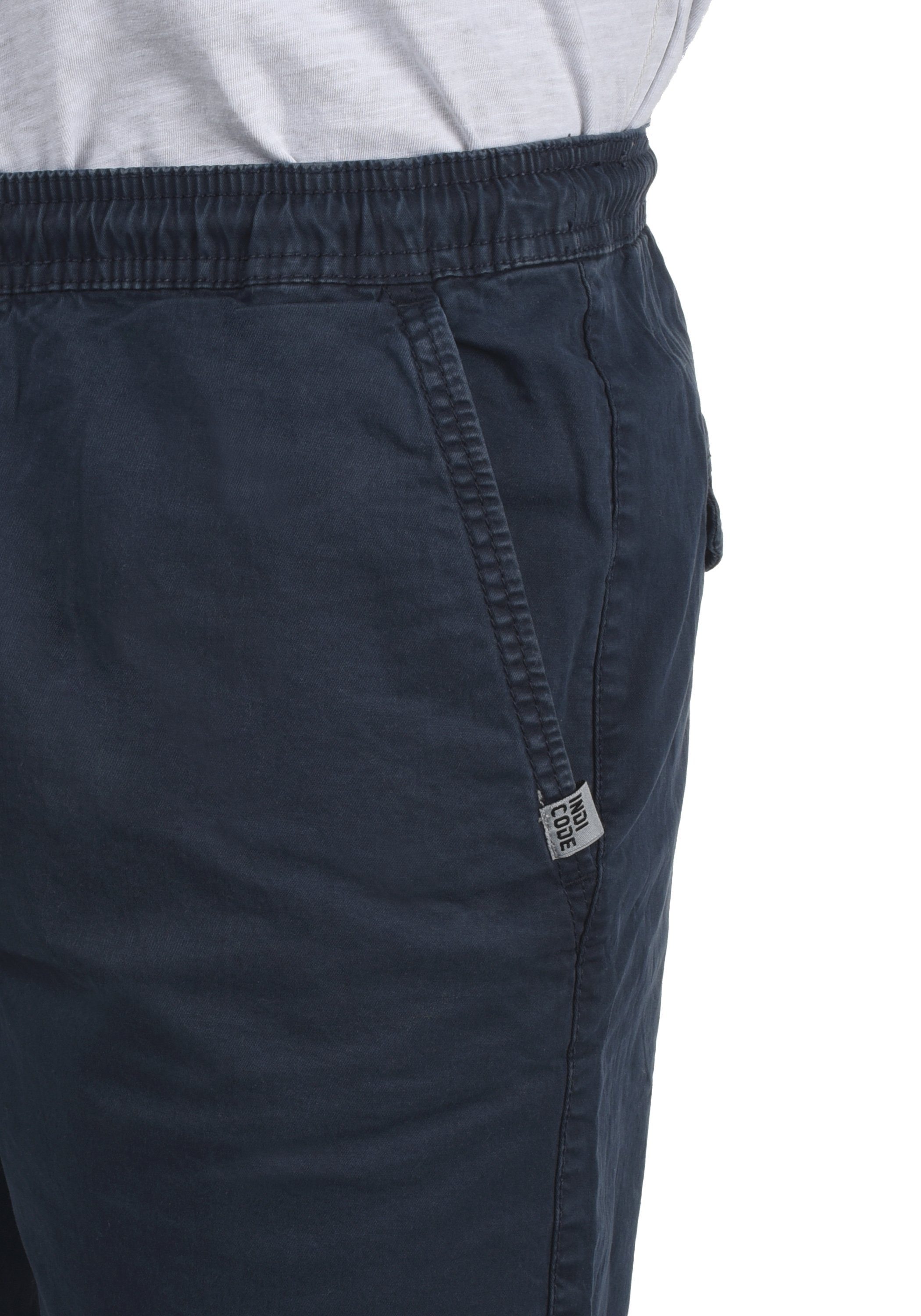 Chinoshorts Indicode mit IDAbbey Navy kurze Hose Kontrastkordeln (400)