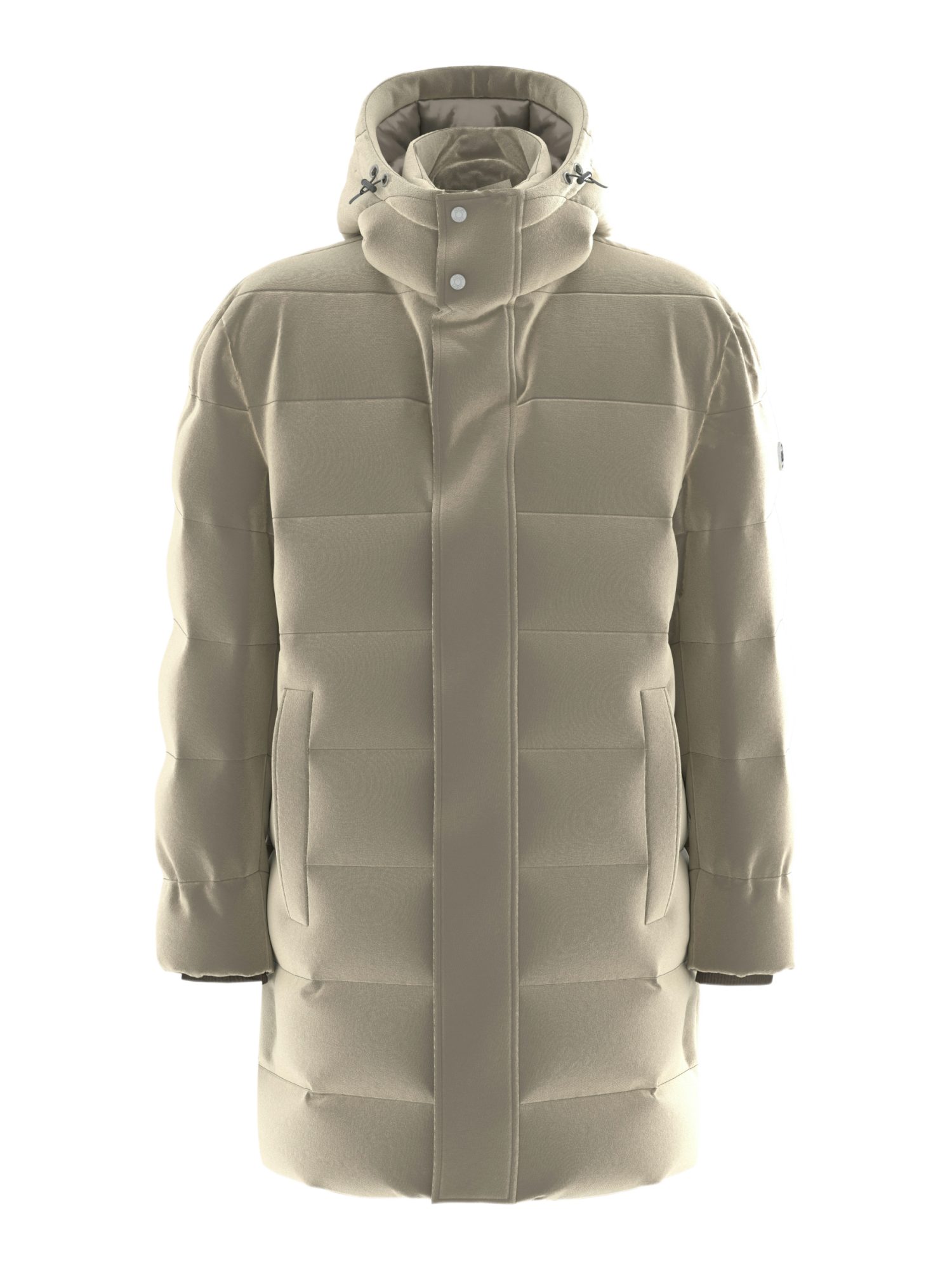 JOOP! Funktionsjacke natur,Outdoor,Polyester,Unifarben,Stehkragen,Lang,Regular Fit