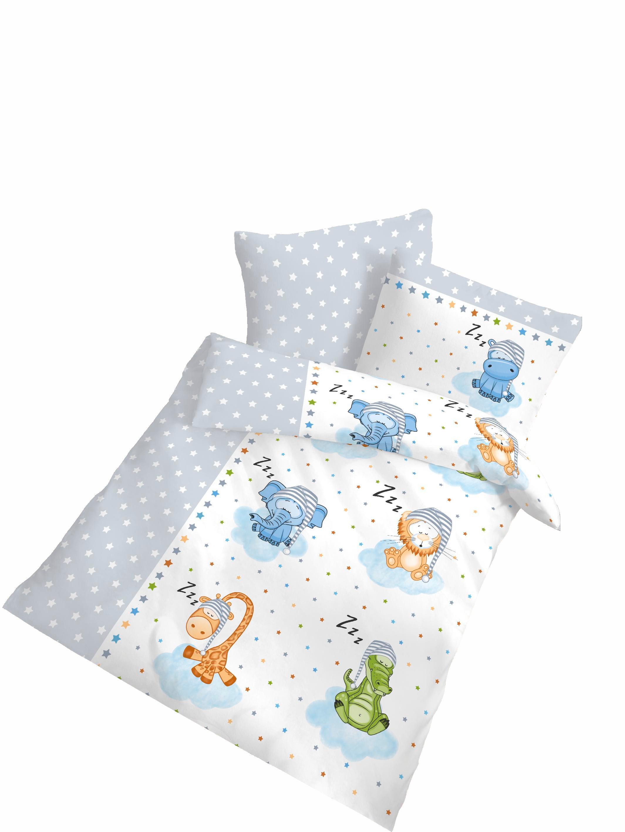 DOBNIG Babybettwäsche Renforcé Kinderbettwäsche 2tlg. 100x135 günstig online kaufen