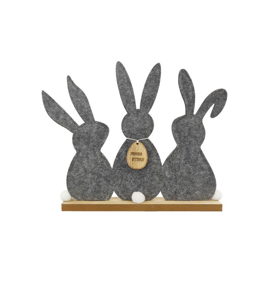 Trend Line Osterhase TrendLine Deko Hasen Aufsteller Filz 38 x 31 cm