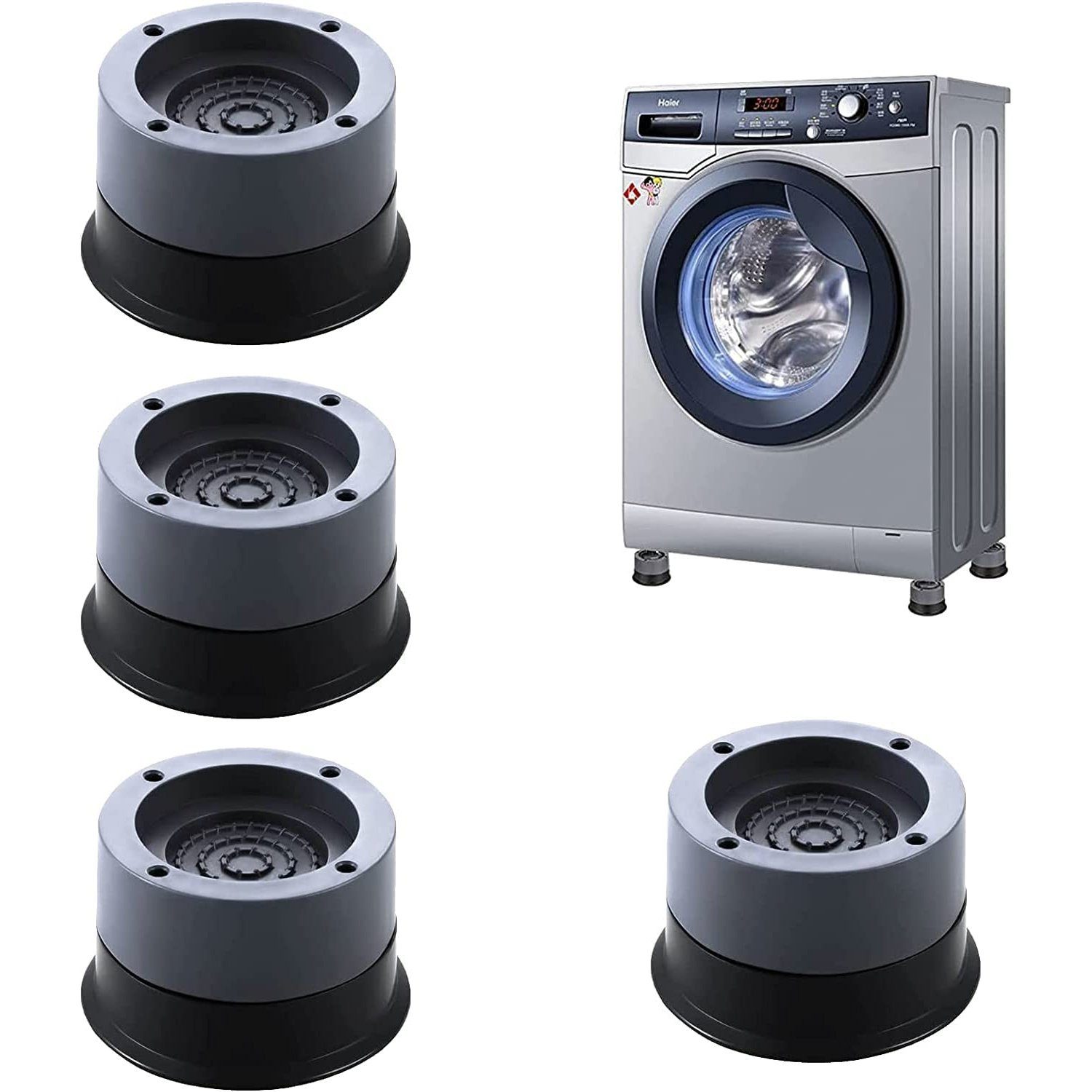 NUODWELL Мебельfuß Waschmaschine Füße Pad Fußpolster Universal Anti Vibration 4 Stück