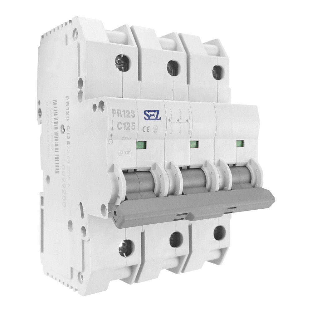 SEZ Schalter Leitungsschutzschalter C125A 3-Polig 10kA Sicherung Automat (1-St)