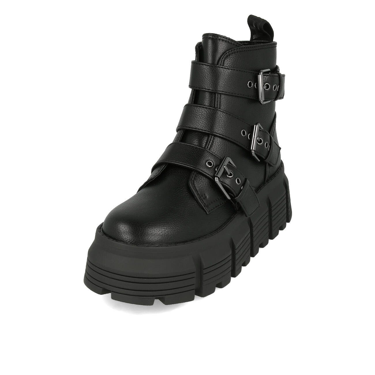 Buffalo Buffalo AVA Ankleboot Damen Vegan Nappa Black Ankleboots