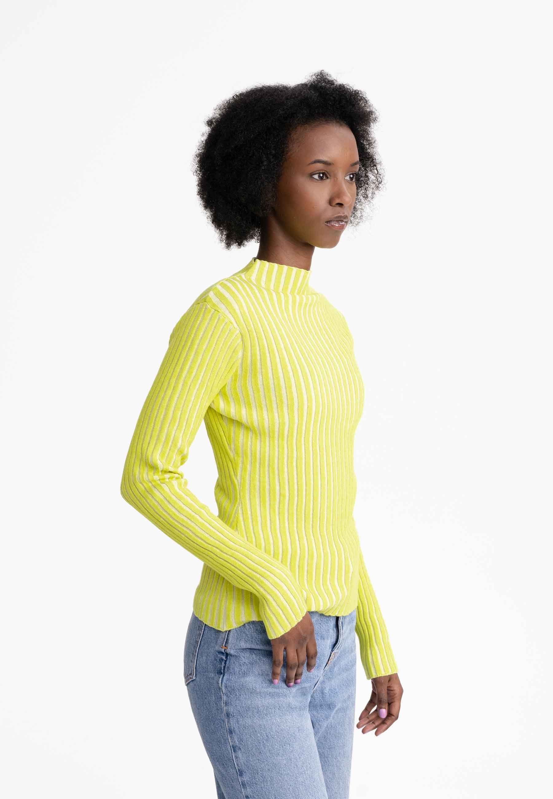 MELA Strickpullover Strickpullover Style NAMARI Gerippte Struktur günstig online kaufen