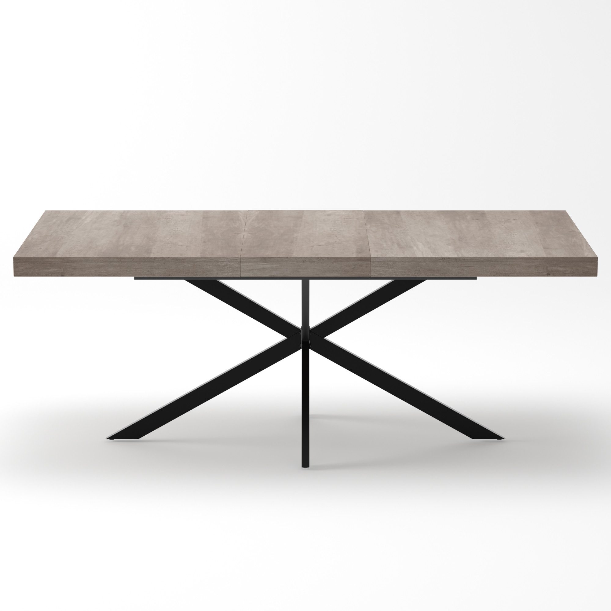 Celya Esstisch ausziehbar mit Stauraum Holzoptik (140–180 × 80 × 76 cm, Sitzplätze 4-6)