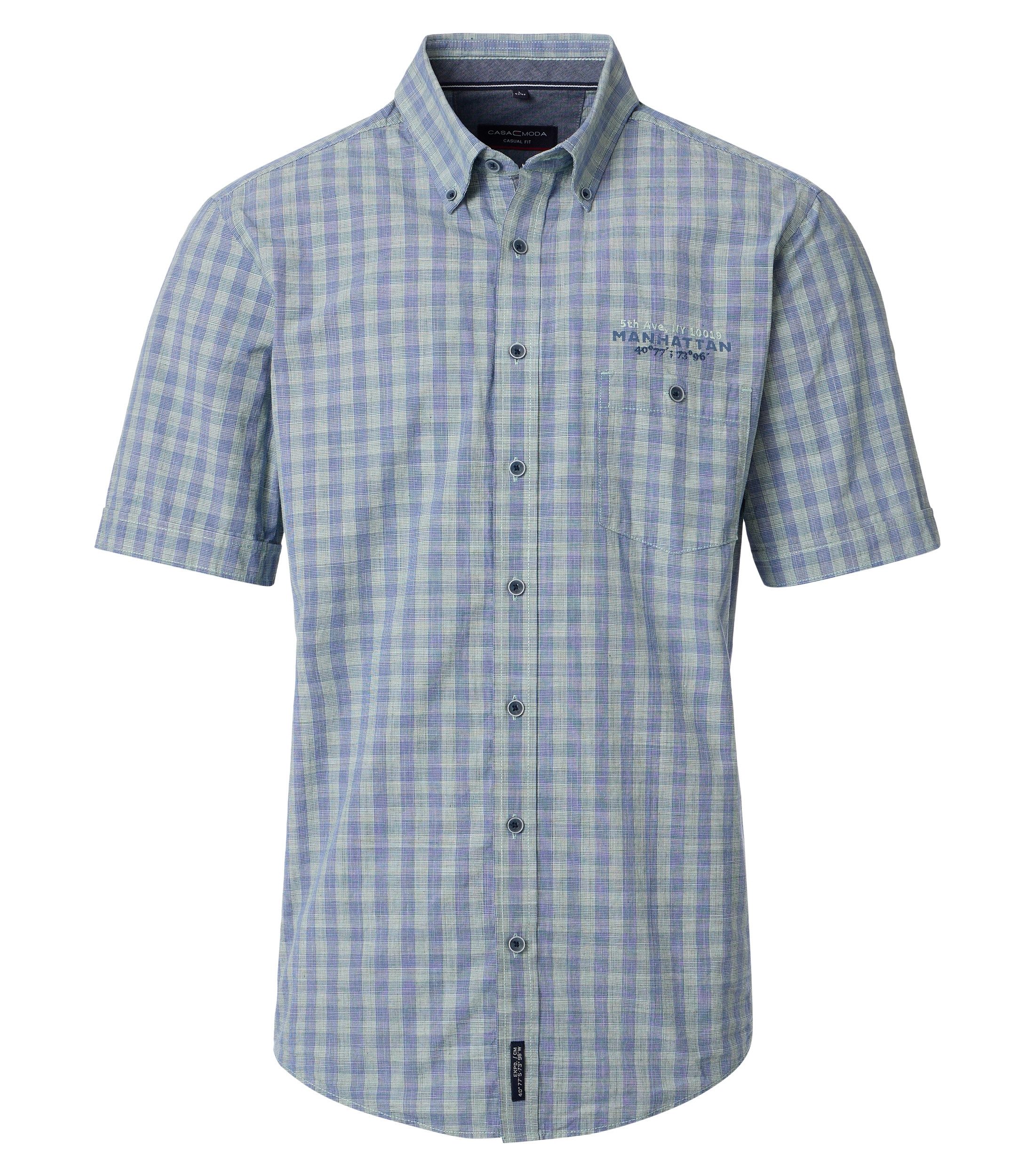 CASAMODA Kurzarmhemd CASAMODA Freizeithemd Kurzarm kariert günstig online kaufen