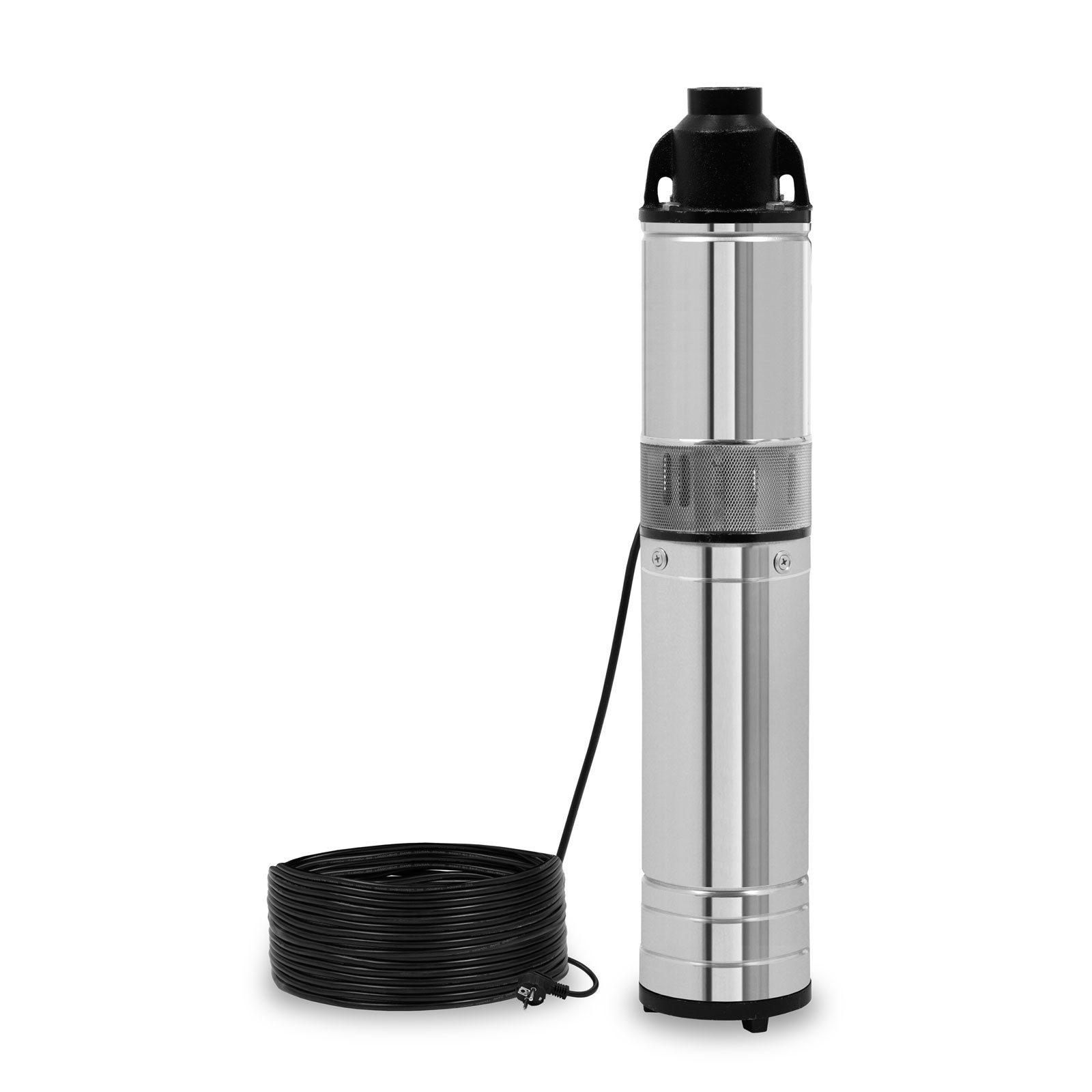 EBERTH Wasserpumpe 4" Tiefbrunnenpumpe Brunnenpumpe aus rostfreiem Edelstahl