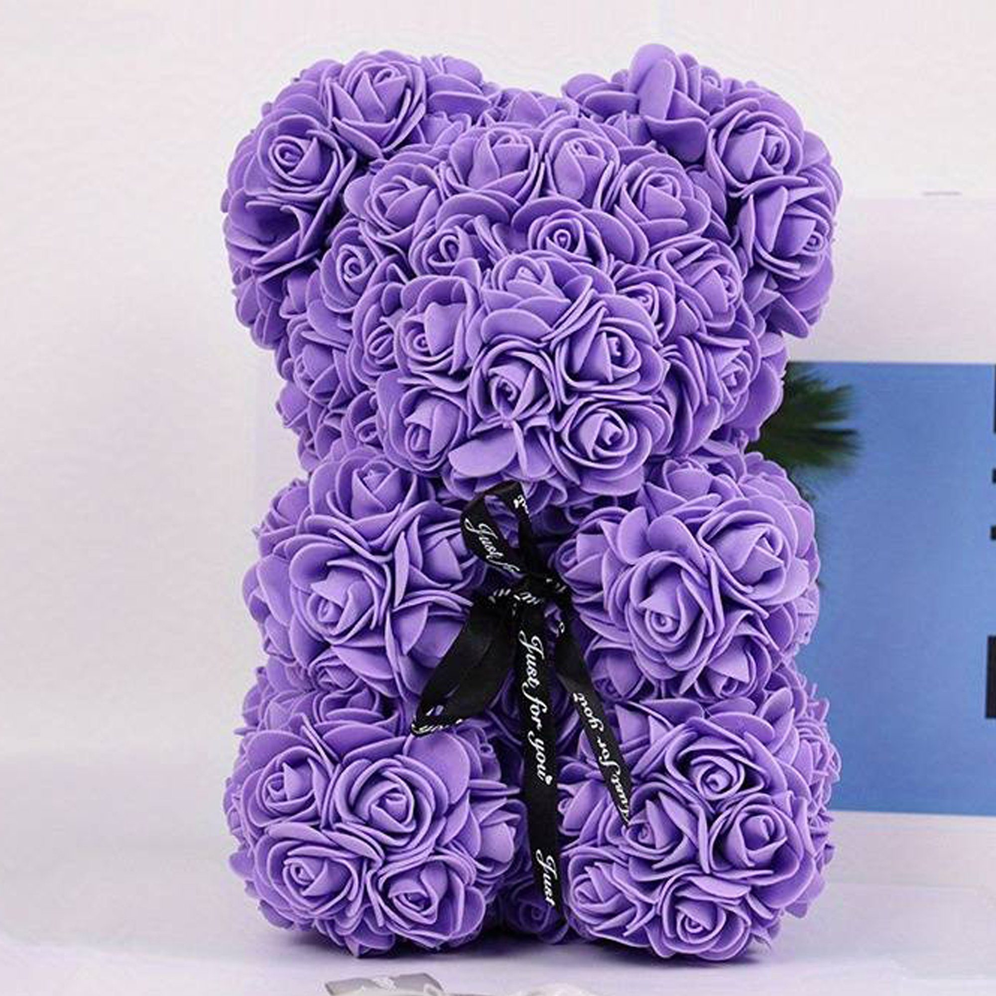 Kunstblumenstrauß Rosenbär Teddybär Rosen Valentinstagsgeschenk, Deggelbam