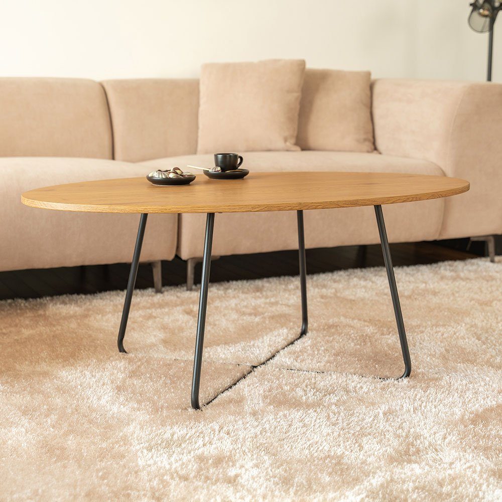 HOME DELUXE Couchtisch Oval NOVARIS, 110 günstig online kaufen