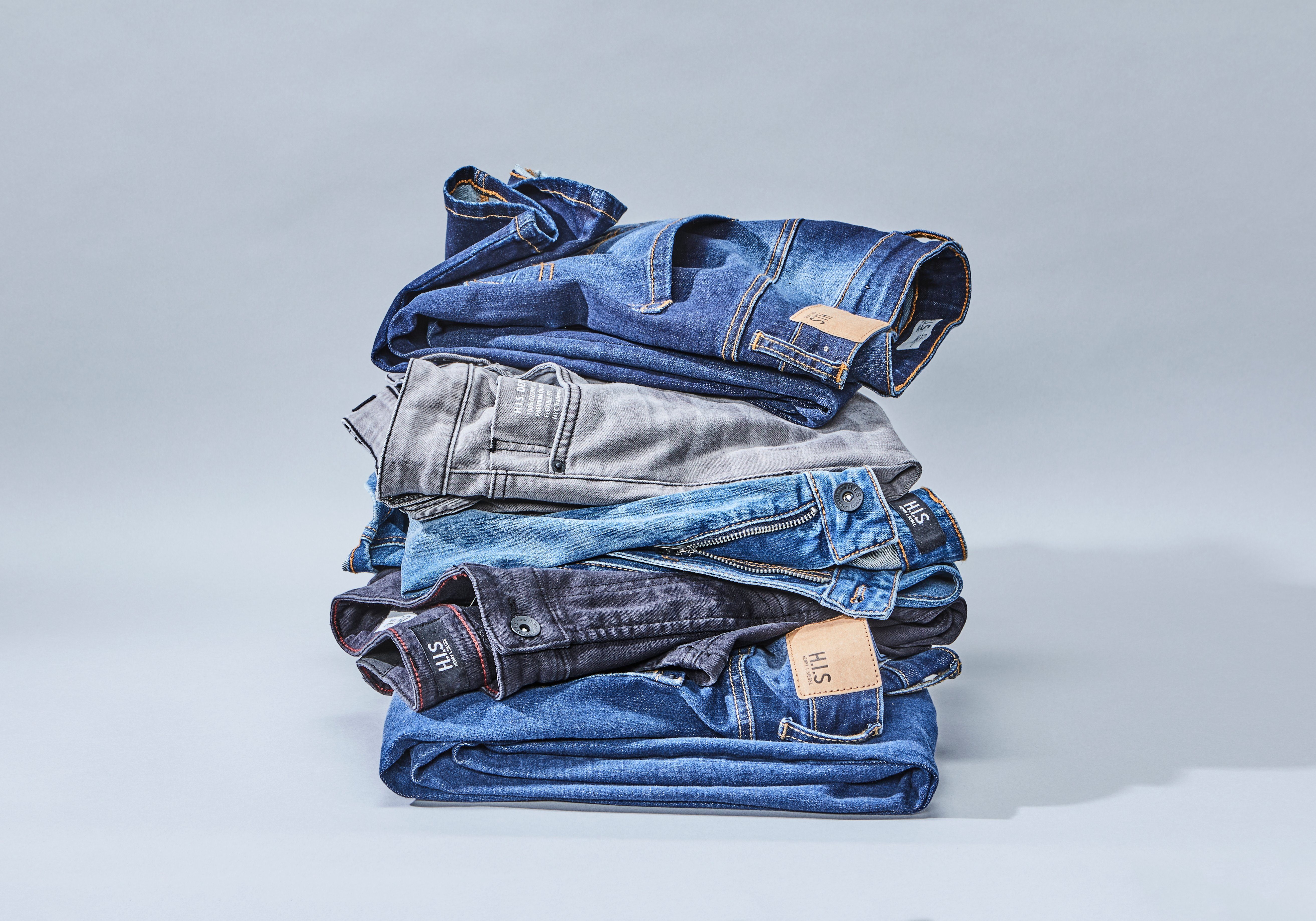 H.I.S Straight-Jeans DIX gerade Beinform, niedrige Leibhöhe, Used-Waschung