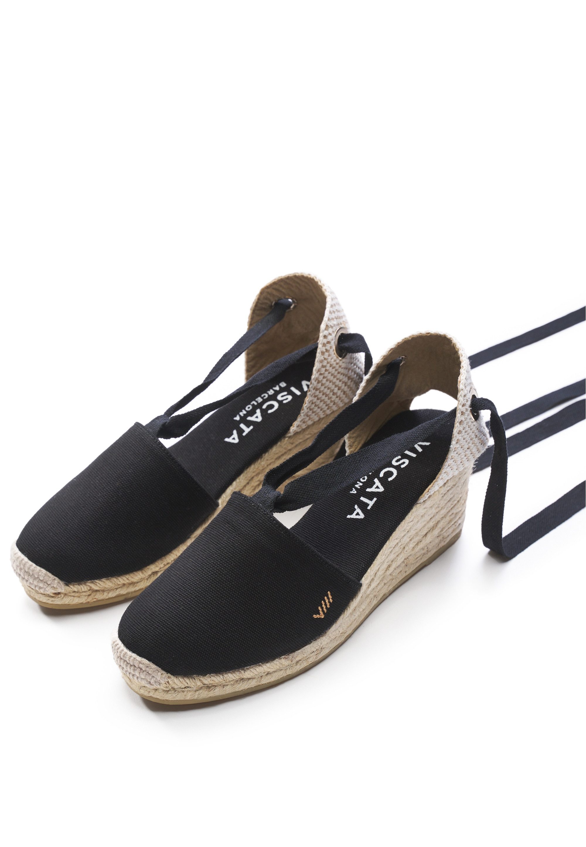 VISCATA Escala Espadrille mit Keilabsatz und eleganter Knöchelschnürung