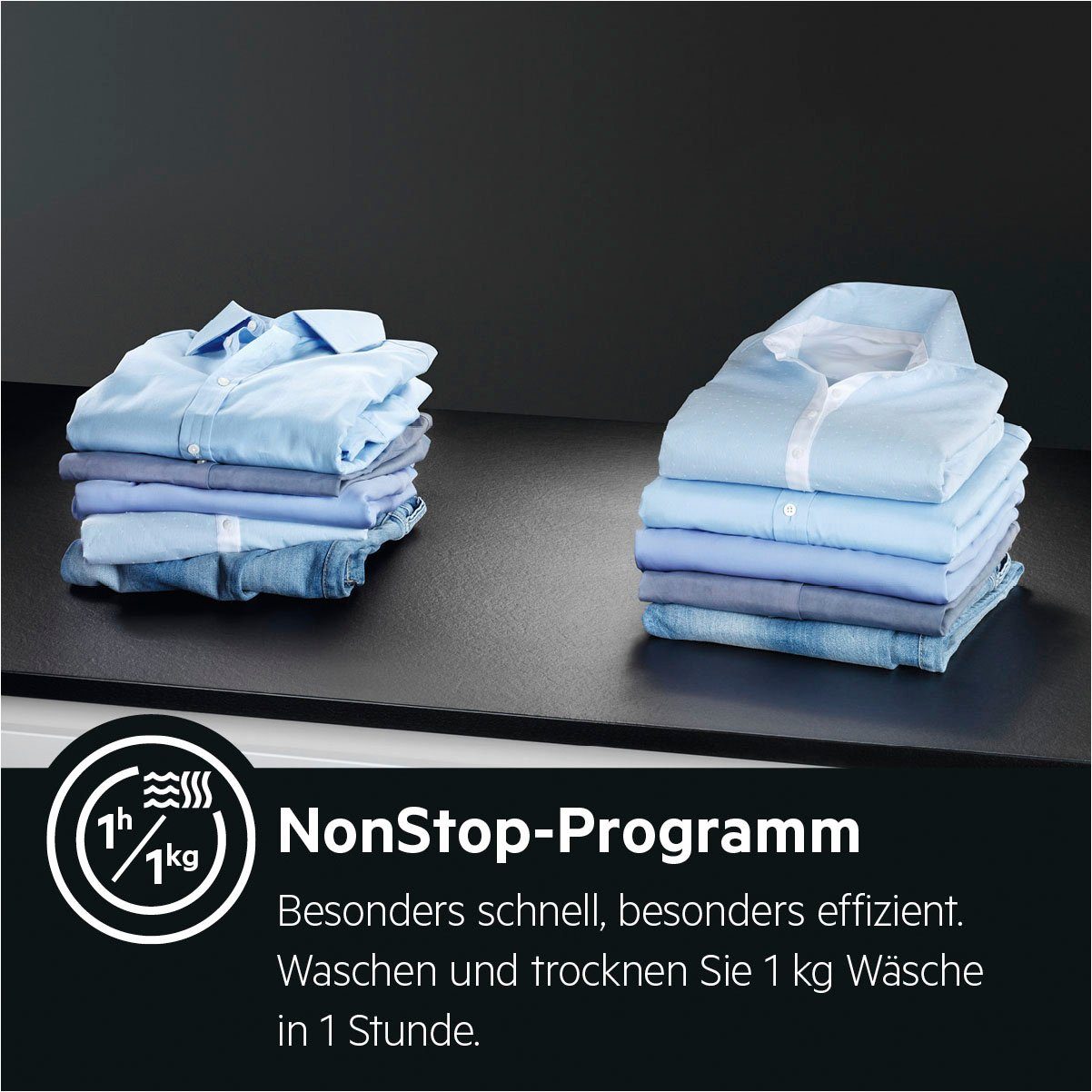 1600 Dampf-Programm 96 5 kg, für - weniger Waschtrockner U/min, ProSteam 8 kg, L7WBA60680, % Wasserverbrauch AEG