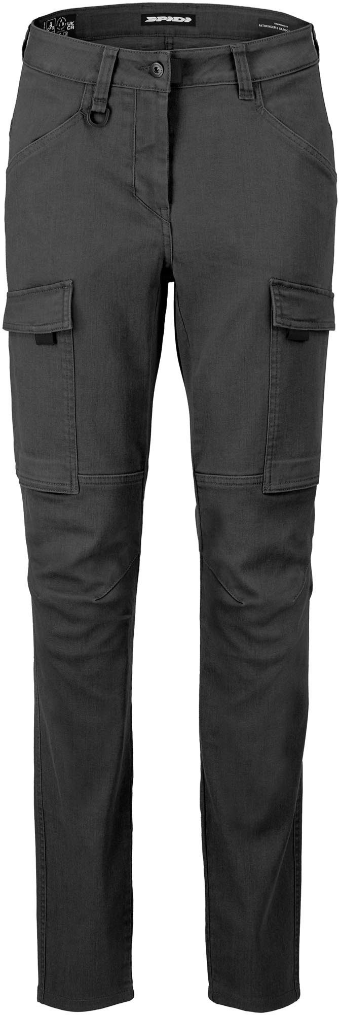 SpiDi Motorradhose Pathfinder 2 Cargo Damen Motorrad Textilhose Knieprotektoren enthalten