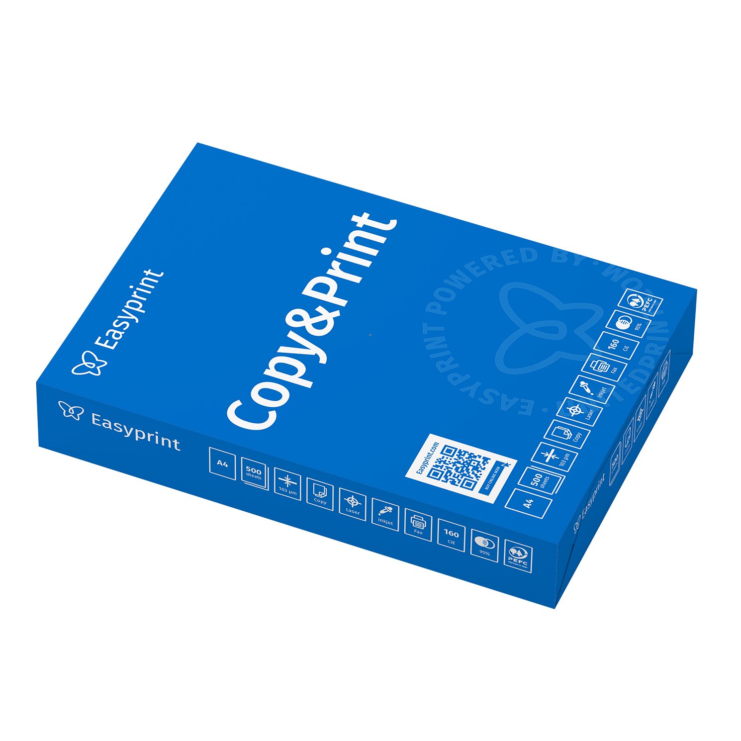Easyprint Drucker- und Kopierpapier Kopierpapier 500 Blatt A4 Premium Hochweiß CIE 160 Testsieger PEFC